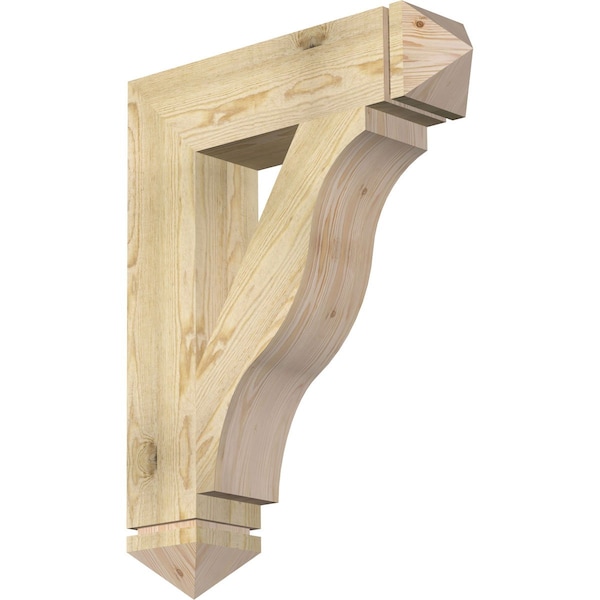 Ekena Millwork Funston Arts & Crafts Rough Sawn Bracket, Douglas Fir, 6"W x 26"D x 34"H BKT06X26X34FST03RDF - main